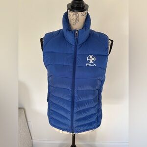 Ralph Lauren RLX blue puffer vest size small